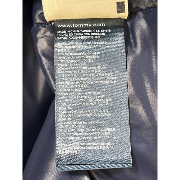 Tommy Hilfiger Women's Green Winter Puffer Coat Size L SKU 5671 - Picture 6 of 8